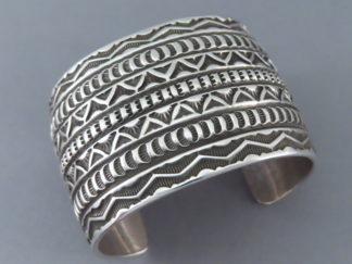 Wide Sterling Silver Navajo Cuff Bracelet