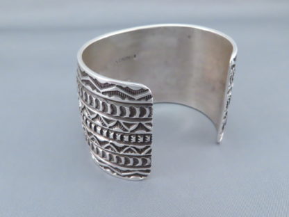 Wide Sterling Silver Navajo Cuff Bracelet