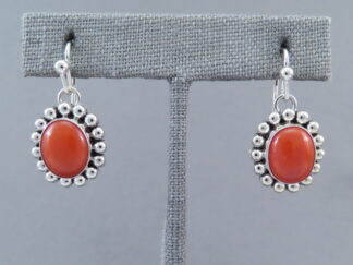Coral Earrings by Artie Yellowhorse