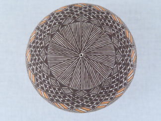 Small Fine-Line Seed Pot by Native American (Acoma Puebloan) pottery artist, Rebecca Lucario FOR SALE $250-