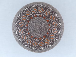Acoma Pottery - Fine-Line Painted Seed Pot by Native American (Acoma) pottery artist, Rebecca Lucario FOR SALE $895-