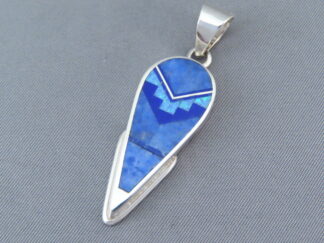 Multi-Stone Inlay Pendant with Lapis & Opal