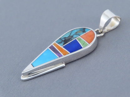 Inlaid Multi-Color Pendant