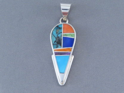 Inlaid Multi-Color Pendant