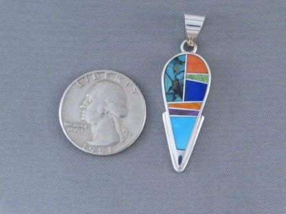 Inlaid Multi-Color Pendant