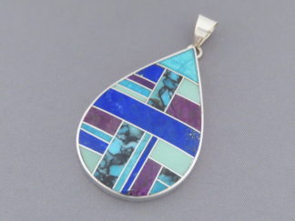 Inlaid Multi-Stone Pendant (Large)