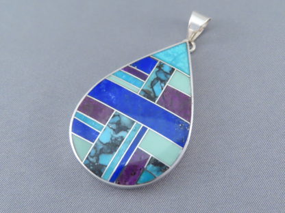 Inlaid Multi-Stone Pendant (Large)