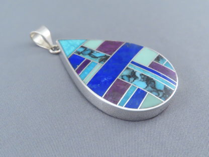 Inlaid Multi-Stone Pendant (Large)