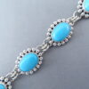 Sleeping Beauty Turquoise Link Bracelet by Artie Yellowhorse