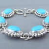 Sleeping Beauty Turquoise Link Bracelet by Artie Yellowhorse