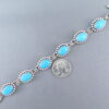 Sleeping Beauty Turquoise Link Bracelet by Artie Yellowhorse