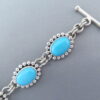Sleeping Beauty Turquoise Link Bracelet by Artie Yellowhorse