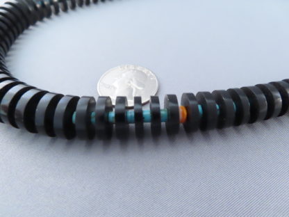 Black Jet Necklace by Lita Atencio (Santo Domingo Pueblo)