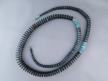 Black Jet Necklace by Lita Atencio (Santo Domingo Pueblo)