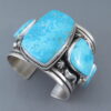 Sterling Silver & Kingman Turquoise Bracelet by Albert Jake – WOW!!