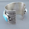 Sterling Silver & Kingman Turquoise Bracelet by Albert Jake – WOW!!