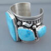 Sterling Silver & Kingman Turquoise Bracelet by Albert Jake – WOW!!