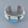 Sterling Silver & Kingman Turquoise Bracelet by Albert Jake – WOW!!