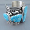 Sterling Silver & Kingman Turquoise Bracelet by Albert Jake – WOW!!