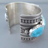 Sterling Silver & Kingman Turquoise Bracelet by Albert Jake – WOW!!