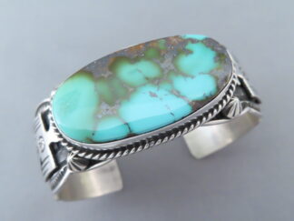 Sterling Silver & Royston Turquoise Cuff Bracelet