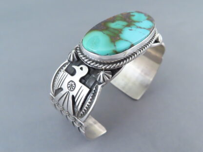 Sterling Silver & Royston Turquoise Cuff Bracelet