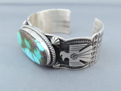 Sterling Silver & Royston Turquoise Cuff Bracelet
