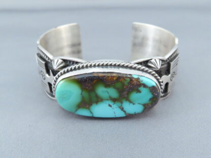 Sterling Silver & Royston Turquoise Cuff Bracelet