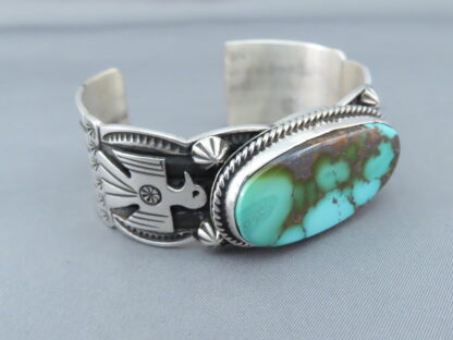 Sterling Silver & Royston Turquoise Cuff Bracelet