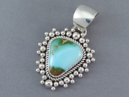 Royston Turquoise & Sterling Silver Pendant by Artie Yellowhorse