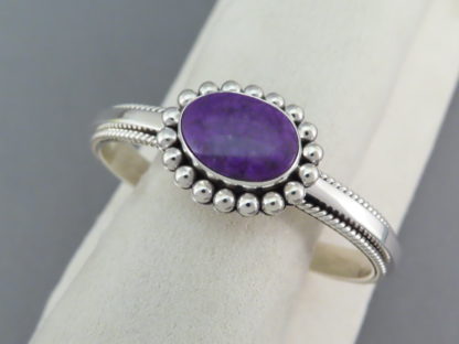 Sugilite & Sterling Silver Cuff Bracelet by Artie Yellowhorse