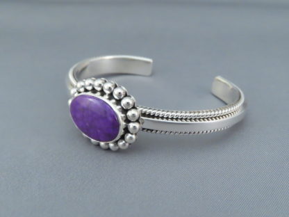 Sugilite & Sterling Silver Cuff Bracelet by Artie Yellowhorse