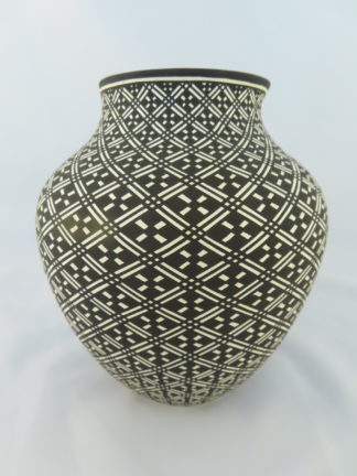 Native American Pottery - Painted Jar by Acoma Pueblo Indian potter, Paula Estevan FOR SALE $625-