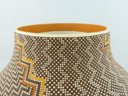 Frederica Antonio Pottery with 4-design Swirl (Acoma Pueblo)