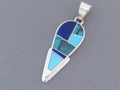 Turquoise & Lapis Inlay Pendant