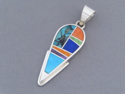 Inlaid Multi-Color Pendant