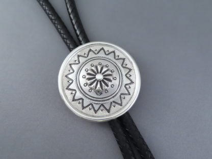 Sterling Silver Bolo Tie by Leonard Gene