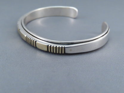 Gold & Silver Cuff Bracelet by Johnathan Nez