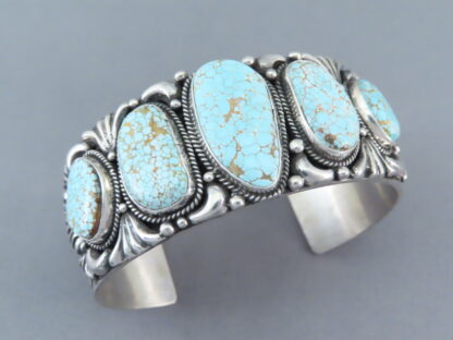 Number Eight Turquoise Cuff Bracelet