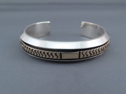 Leonard Nez Gold & Silver Cuff Bracelet