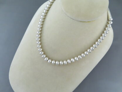 Sterling Silver Bead Necklace by Artie Yellowhorse
