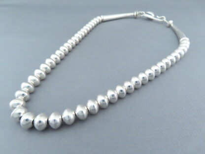 Sterling Silver Bead Necklace by Artie Yellowhorse