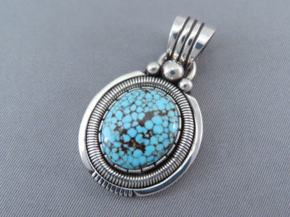 Nevada Blue Turquoise Pendant by Will Vandever