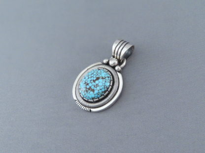 Nevada Blue Turquoise Pendant by Will Vandever