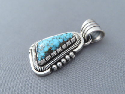 Turquoise Pendant by Will Vandever – Nevada Blue Turquoise