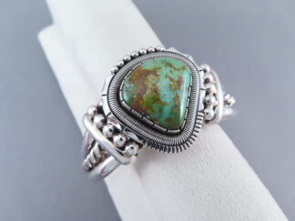 Sterling Silver Royston Turquoise Cuff Bracelet by Will Vandever