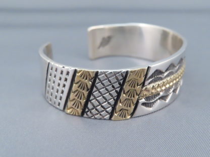 Gold & Silver Bracelet Cuff by Marc Antia