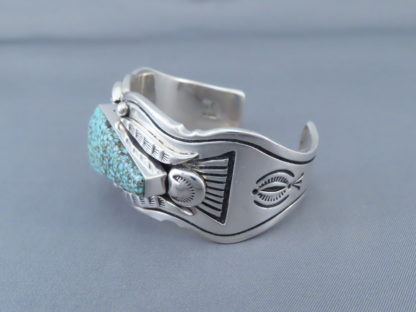 Nevada Blue Turquoise Cuff Bracelet by Steven J. Begay