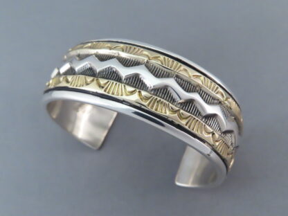 Marc Antia Silver & Gold Cuff Bracelet