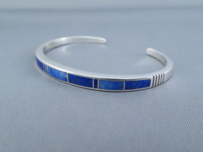 Lapis Inlay Cuff Bracelet